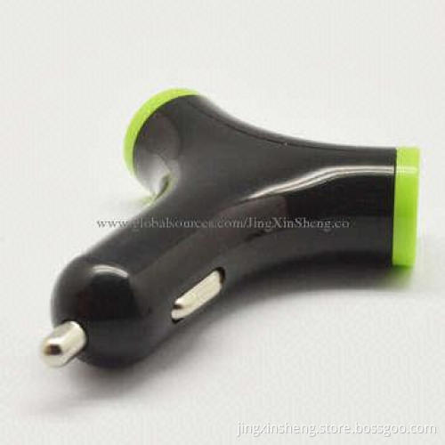 5V 2.3A Mini Car Charger/Power Adapter for iPhone/iPad Mini, Made of ABS Material